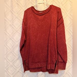 Zenana Outfitters Red Sweatshirt